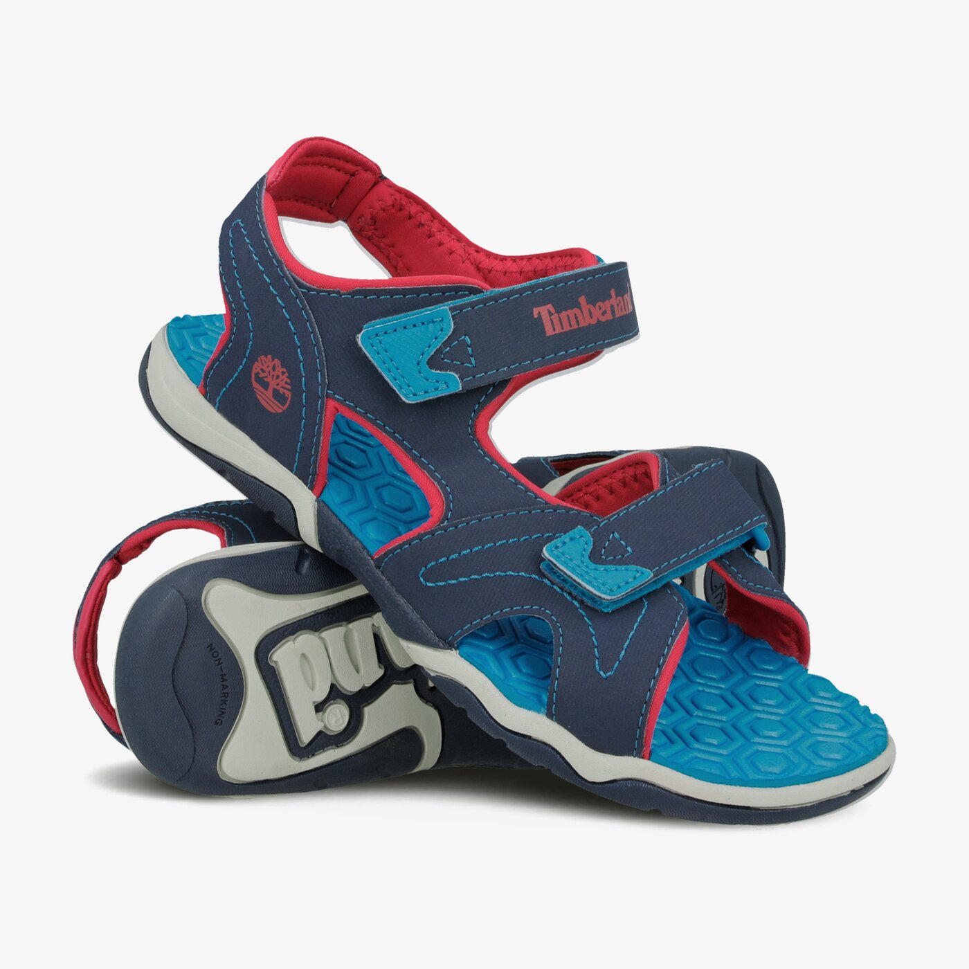 Dziecięce sandały / klapki TIMBERLAND ADVENTURE SEEKER 2 STRAP tb02496a4841 kolor granatowy