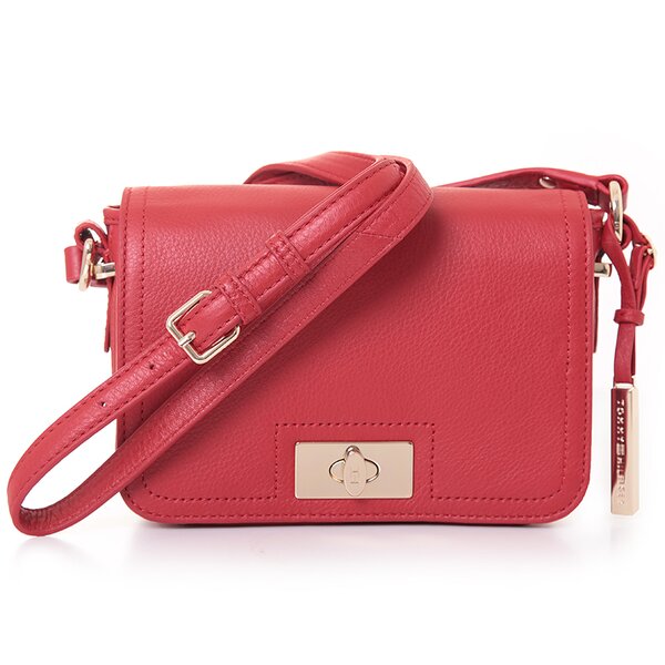 TOMMY HILFIGER TORBA FLORENCE FLAP CROSSOVER bw56924781615 kolor czerwony