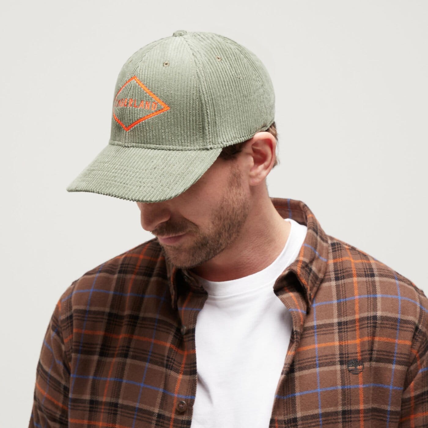 Damska czapka z daszkiem TIMBERLAND CZAPKA CORDUROY CAP tb0a2psq3021 kolor zielony