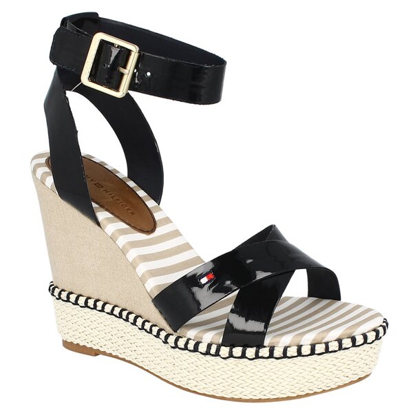 Damskie sandały TOMMY HILFIGER ESTELLE 1  fw56815826403 kolor czarny