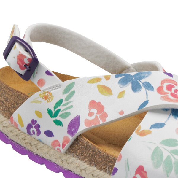 Dziecięce sandały / klapki PAEZ BIO CROSS FLOWERY 1932623b0702100 kolor biały