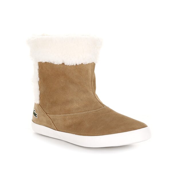 Dziecięce buty za kostkę LACOSTE TRENTHAM CIK  724spj3244ad6 kolor beżowy