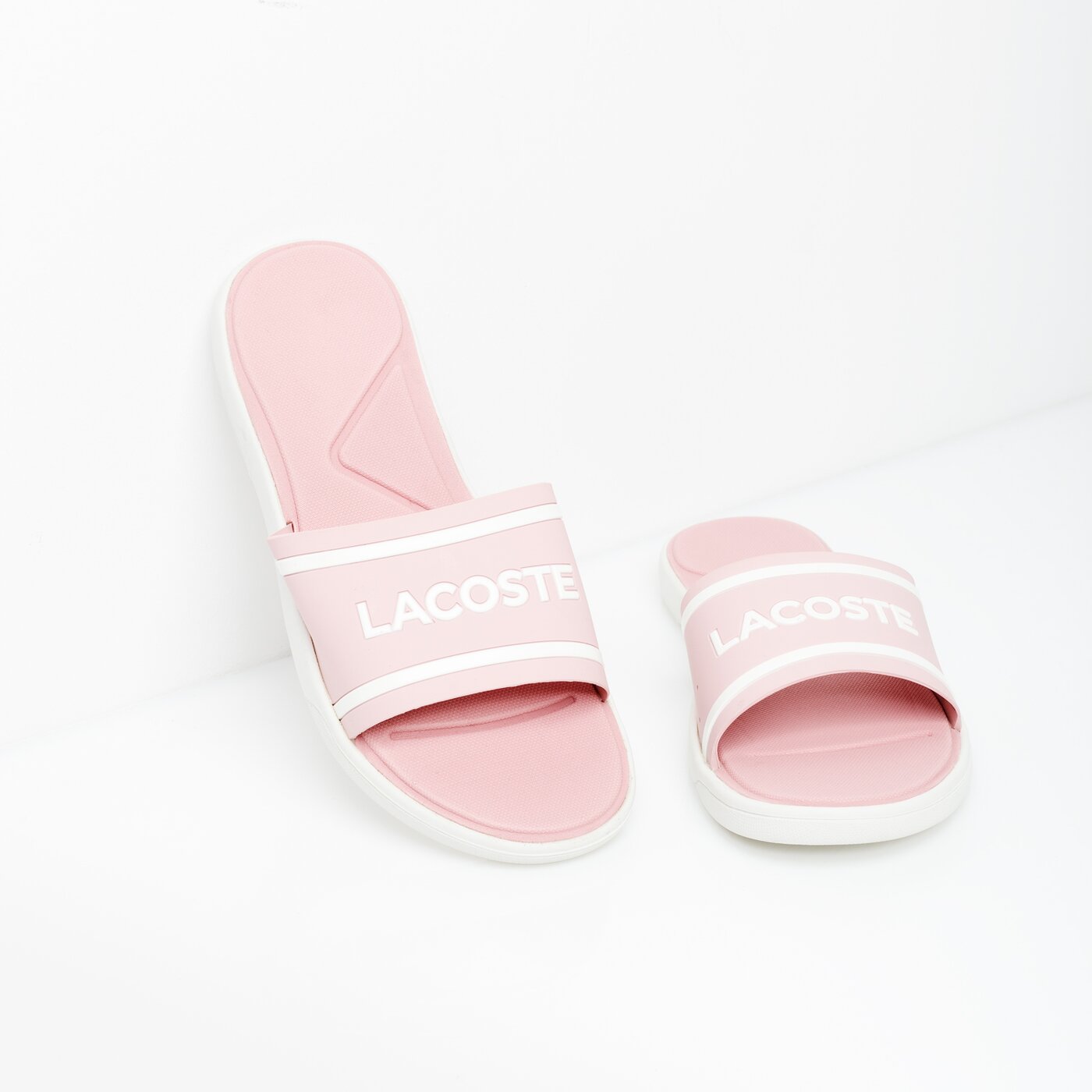 Damskie klapki LACOSTE L.30 SLIDE 219 1 CFA 737cfa00212e5 kolor różowy
