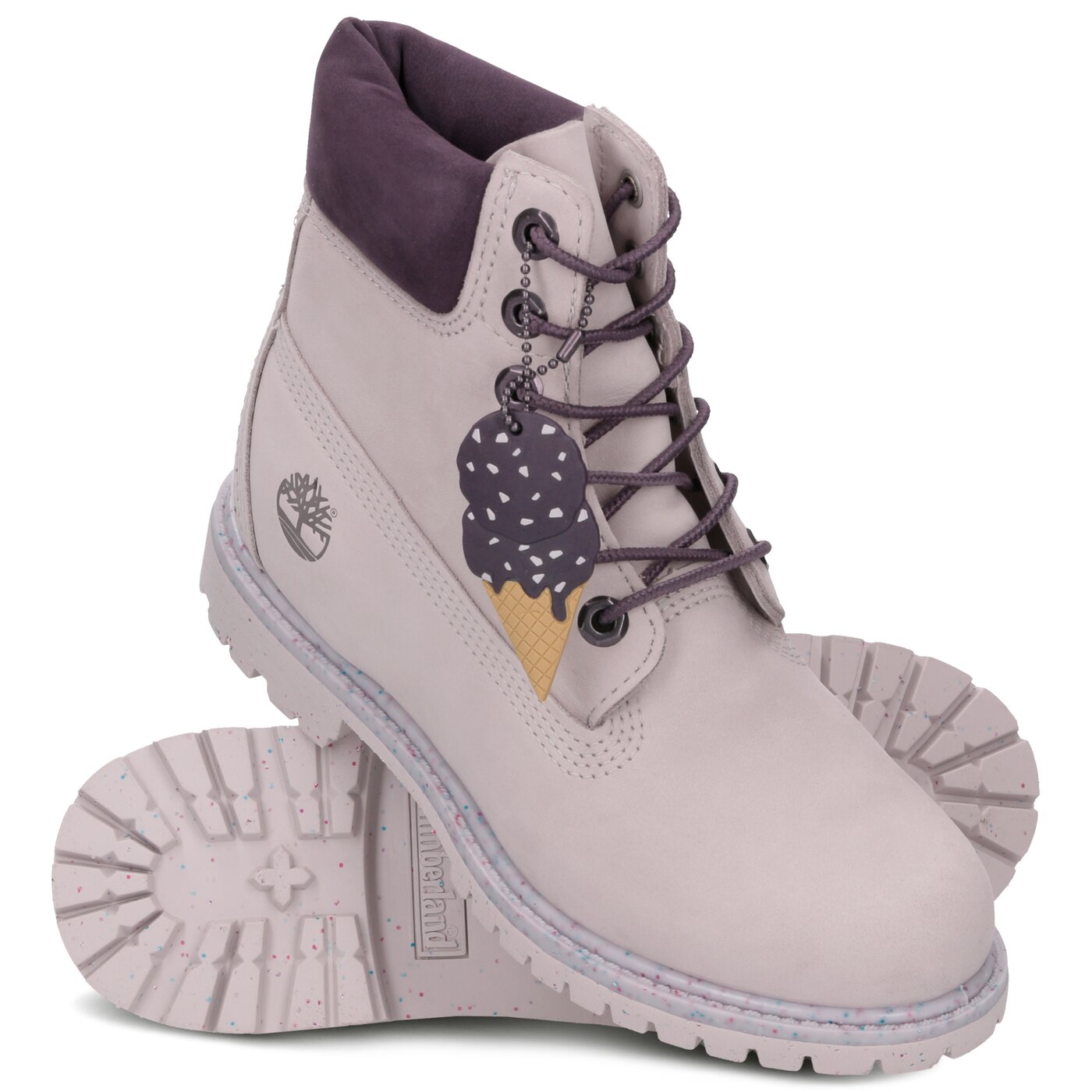 Damskie trapery TIMBERLAND PREMIUM 6 INCH BOOT ICE CREAM  tb0a1vzus401 kolor fioletowy