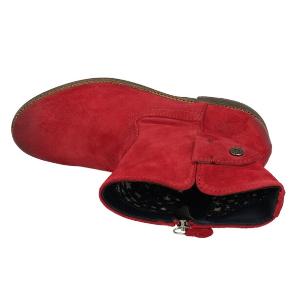 Damskie kozaki TOMMY HILFIGER ELINE 1B  en56816082660 kolor czerwony