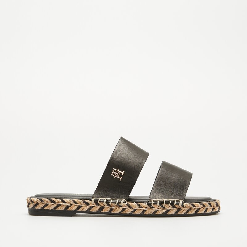 TOMMY HILFIGER TH LEATHER FLAT ESP SANDAL