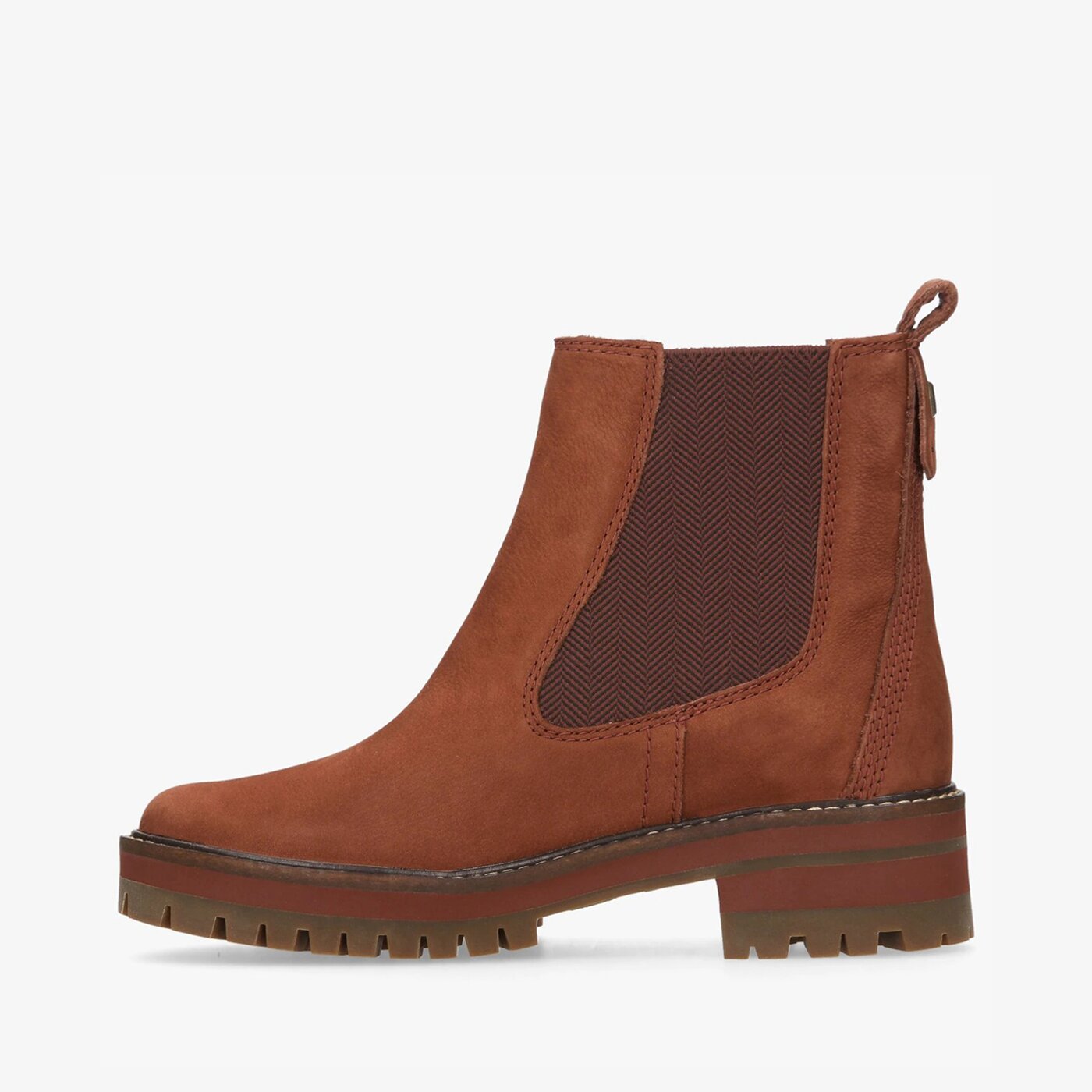 Damskie botki / sztyblety TIMBERLAND COURMAYEUR VALLEY CHELSEA tb0a2hkqch71 kolor brązowy