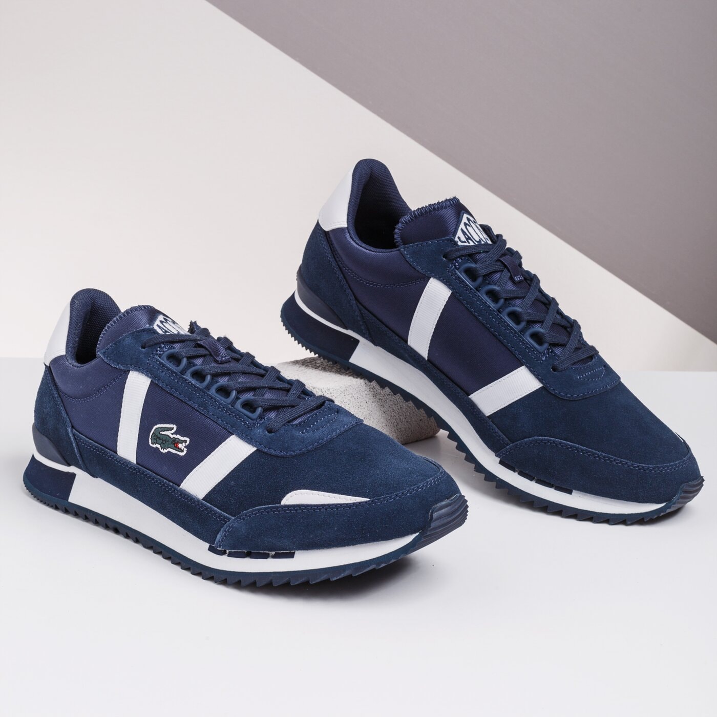 Męskie sneakersy (buty) LACOSTE PARTNER RETRO 120 1 SMA 739sma0023092 kolor granatowy