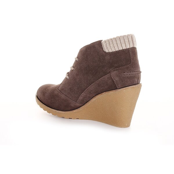 Damskie buty za kostkę LACOSTE LEREN 724srw3340078 kolor brązowy