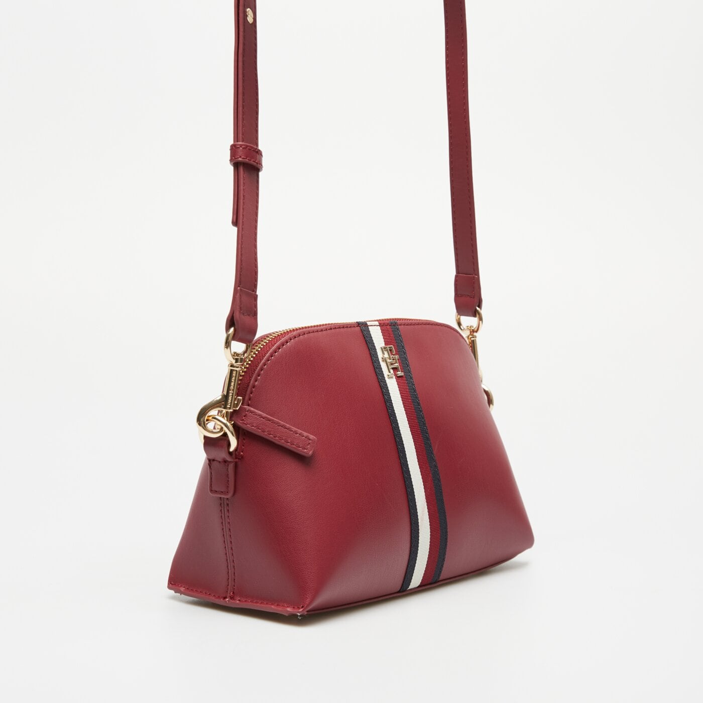 Damska torebka TOMMY HILFIGER TOREBKA TH MODERN CROSSOVER CORP aw0aw17065xjs kolor bordowy