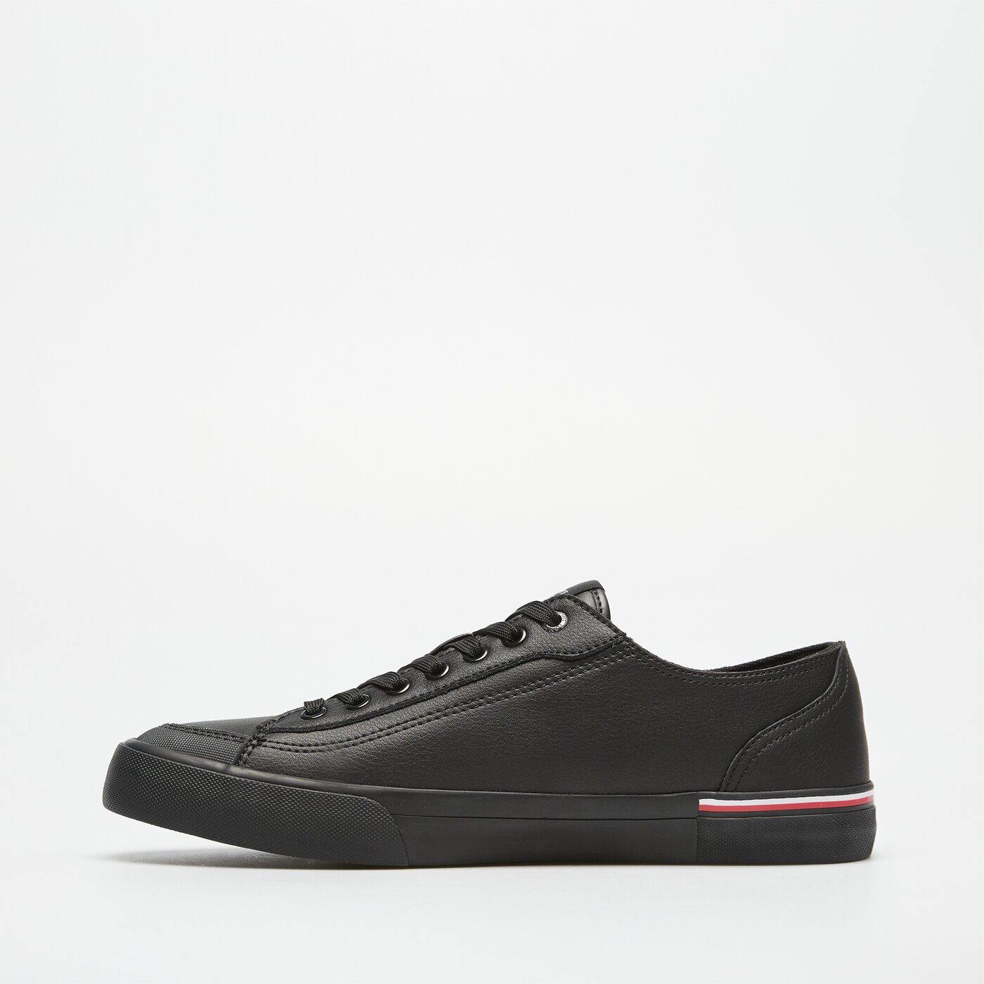 Męskie trampki TOMMY HILFIGER CORPORATE VULC LEATHER fm0fm04953bds kolor czarny