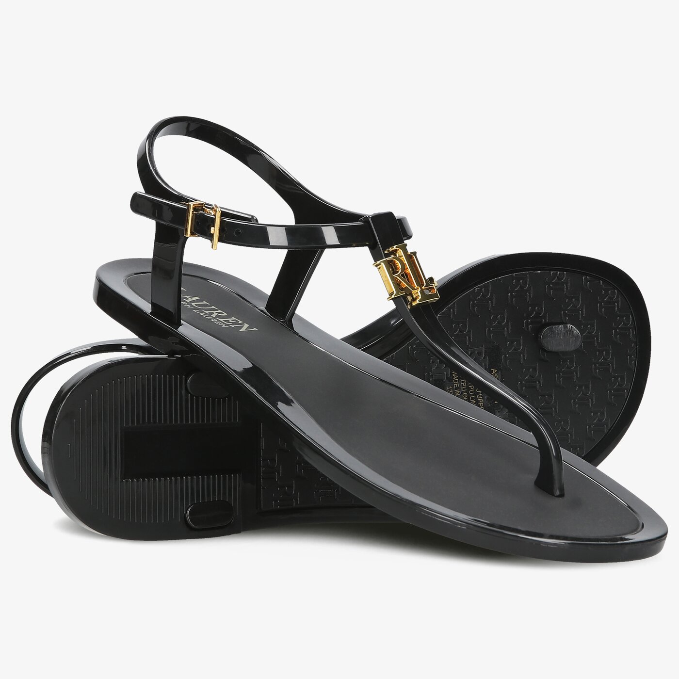 Damskie sandały LAUREN RALPH LAUREN ASHTYN 802784684001 kolor czarny