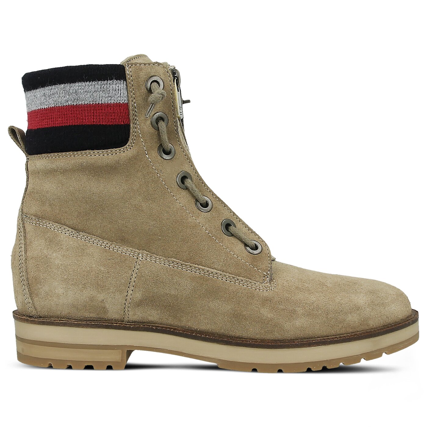 Damskie botki / sztyblety TOMMY HILFIGER WEST 9B fw0fw01534102 kolor beżowy