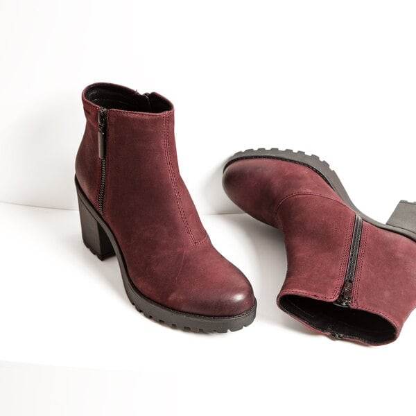 Damskie botki / sztyblety VAGABOND GRACE 422835038 kolor bordowy