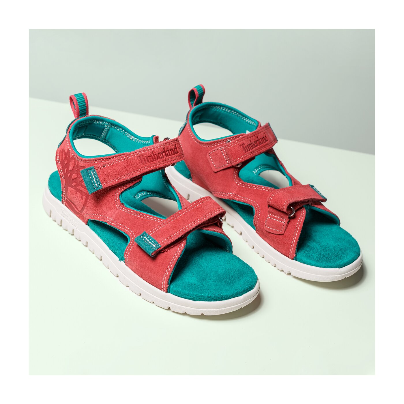 Dziecięce sandały / klapki TIMBERLAND PIERMONT H&L SANDAL a1lo4 kolor różowy