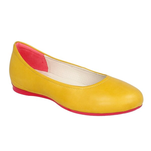 Damskie baleriny (buty) ECCO ANGEL 23903301024 kolor żółty