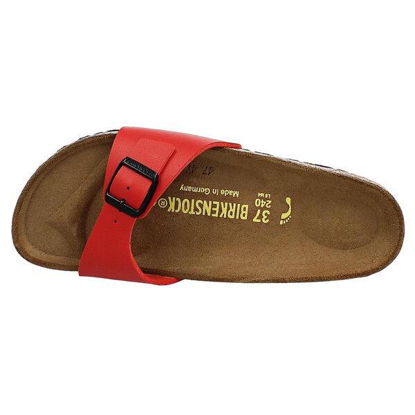 Damskie klapki BIRKENSTOCK MADRID  40743 kolor czerwony