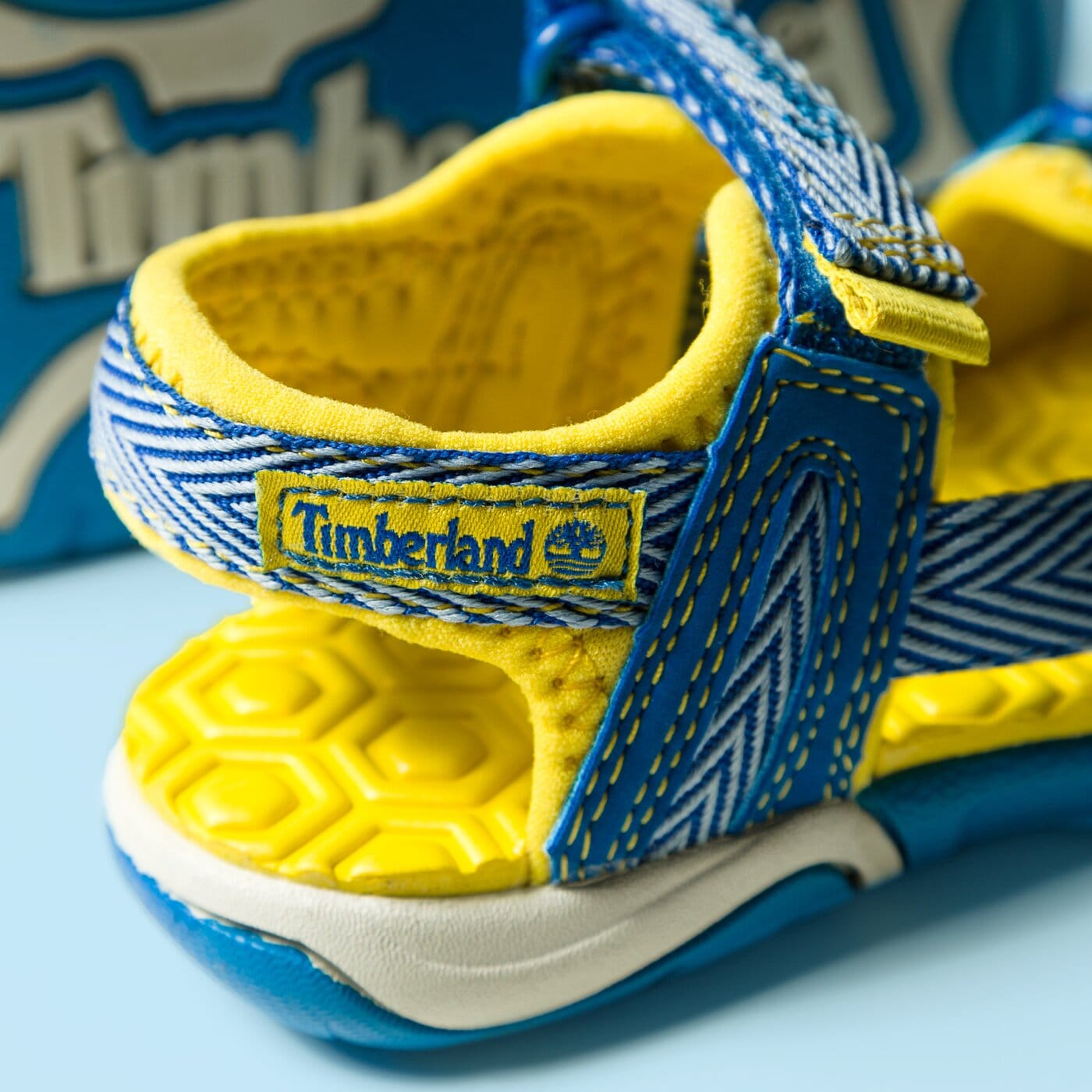 Dziecięce sandały / klapki TIMBERLAND EAGLE ISLAND SANDAL a1jxp kolor niebieski