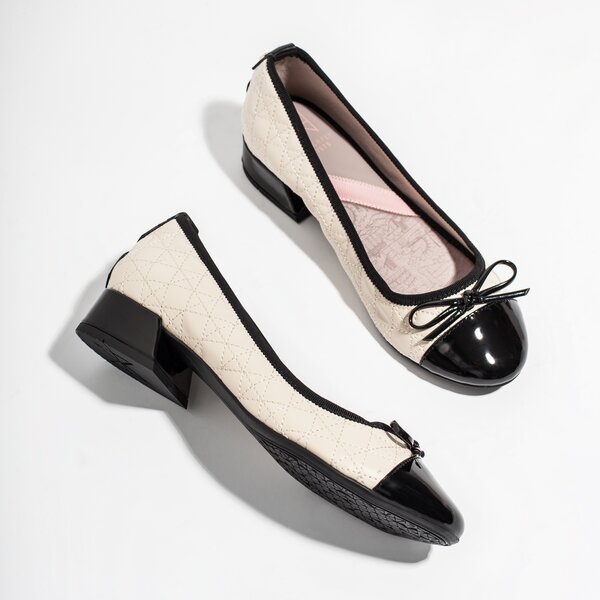 Damskie baleriny (buty) BUTTERFLY TWISTS CHEVAL bt32-002-047 kolor beżowy