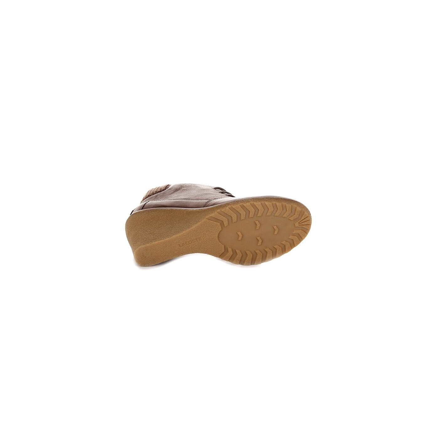 Damskie buty za kostkę LACOSTE LEREN 2 724srw3342078 kolor brązowy