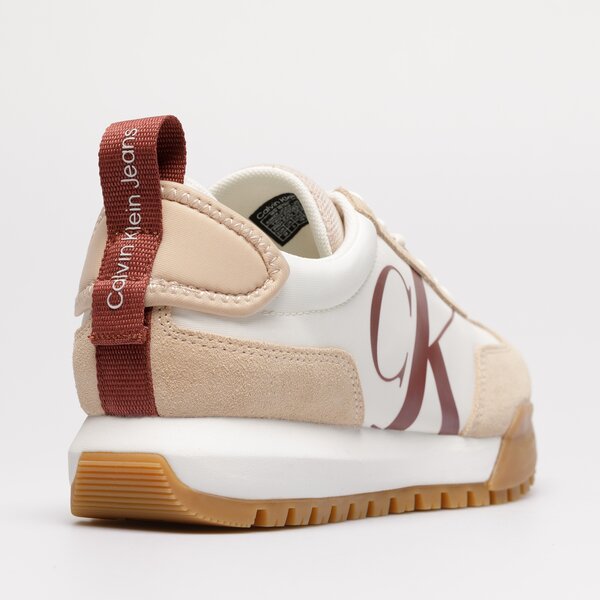 Damskie sneakersy (buty) CALVIN KLEIN NEW RETRO RUNNER LACEUP LOW yw0yw00683af6 kolor biały