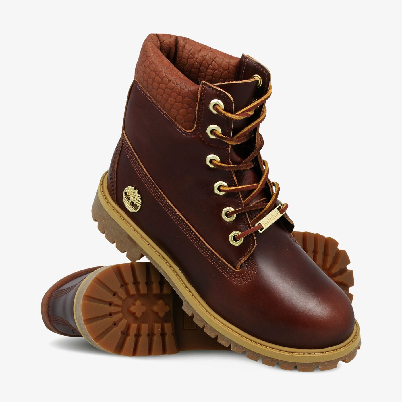 Dziecięce trapery TIMBERLAND PREMIUM 6 INCH WP BOOT  a1pld kolor brązowy