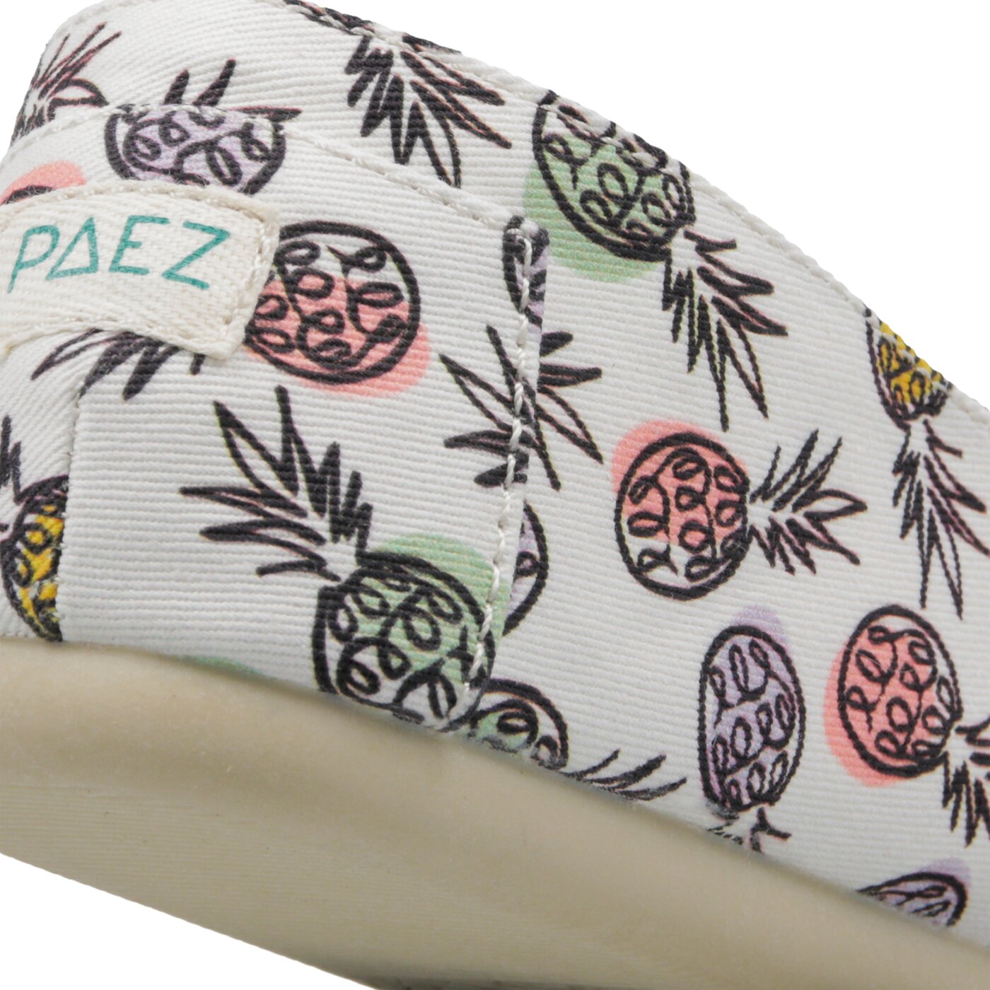 Damskie espadryle PAEZ ORIGINAL GUM CLASSIC PRINT PINEAPPLES 1930501s0009-100 kolor biały