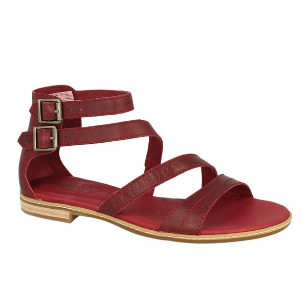 Damskie sandały TIMBERLAND EK DARIEN ANKLE STRAP 8935r kolor bordowy
