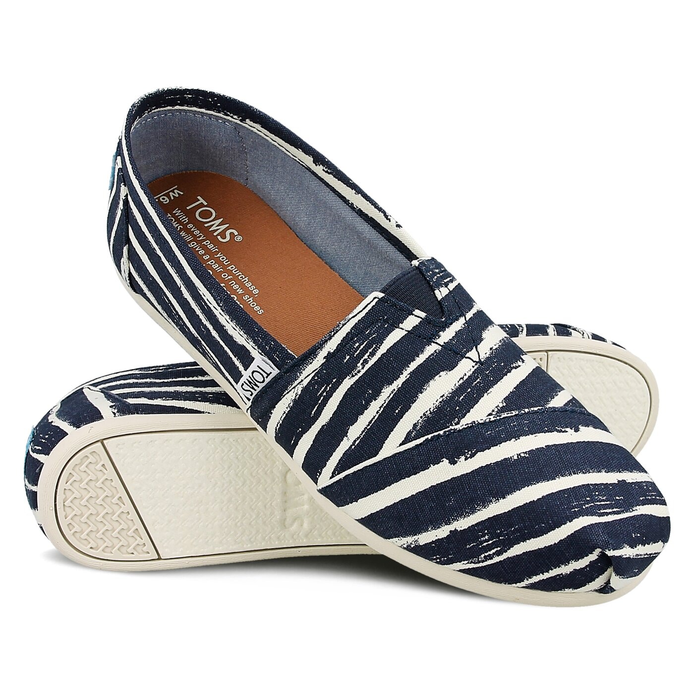 Damskie espadryle TOMS ALPARGATA 10009721 kolor granatowy