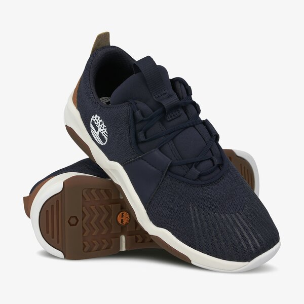 Dziecięce sneakersy (buty) TIMBERLAND EARTH RALLY FLEXIKNIT OX tb0a2drg0191 kolor granatowy