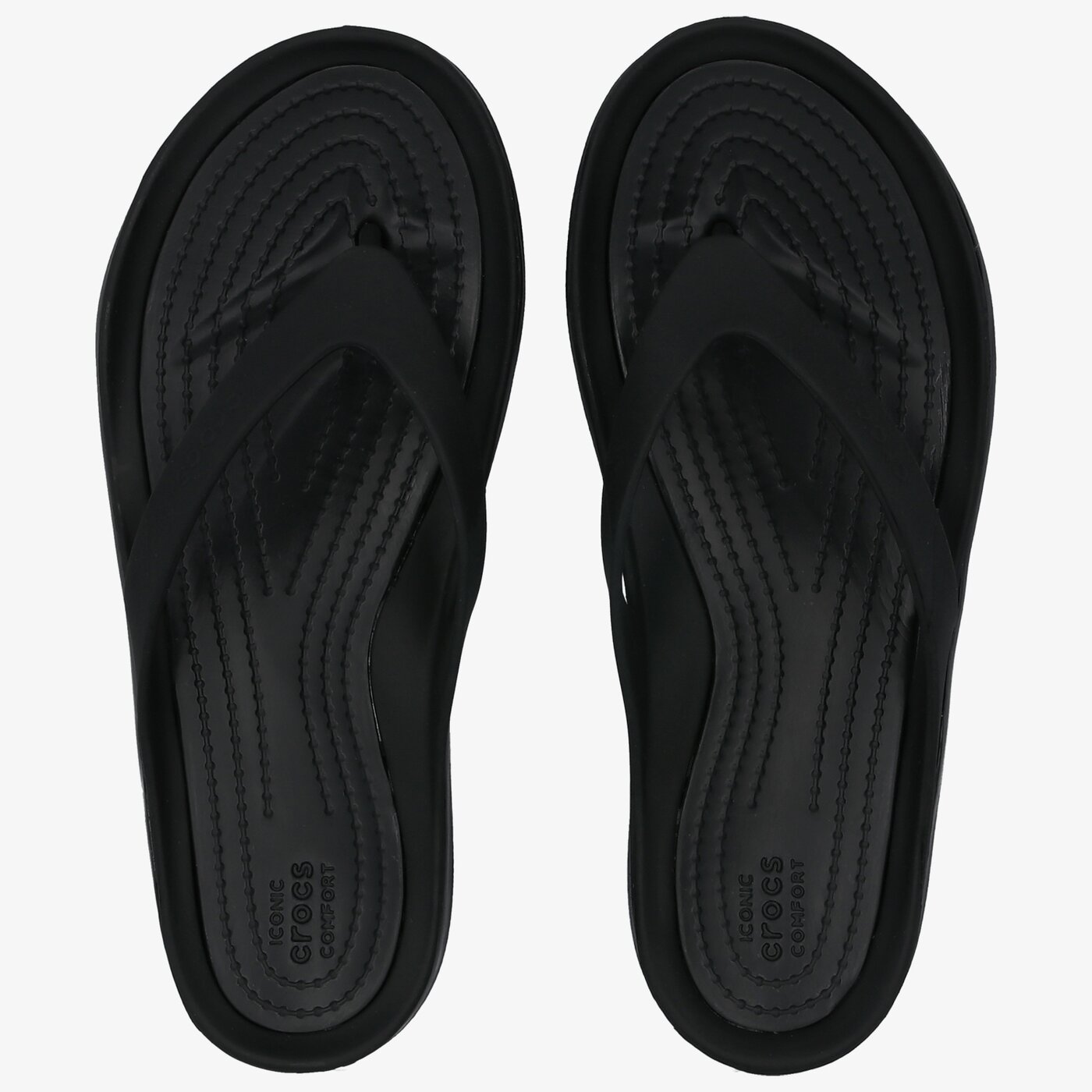 Damskie klapki CROCS SWIFTWATER FLIP #204974060# kolor czarny