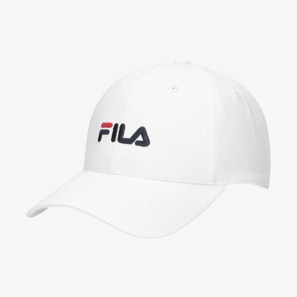 Damska czapka z daszkiem FILA CZAPKA 6 PANEL CAP DOUBLE ZIPPER WAISTBAG 686029m67 kolor biały