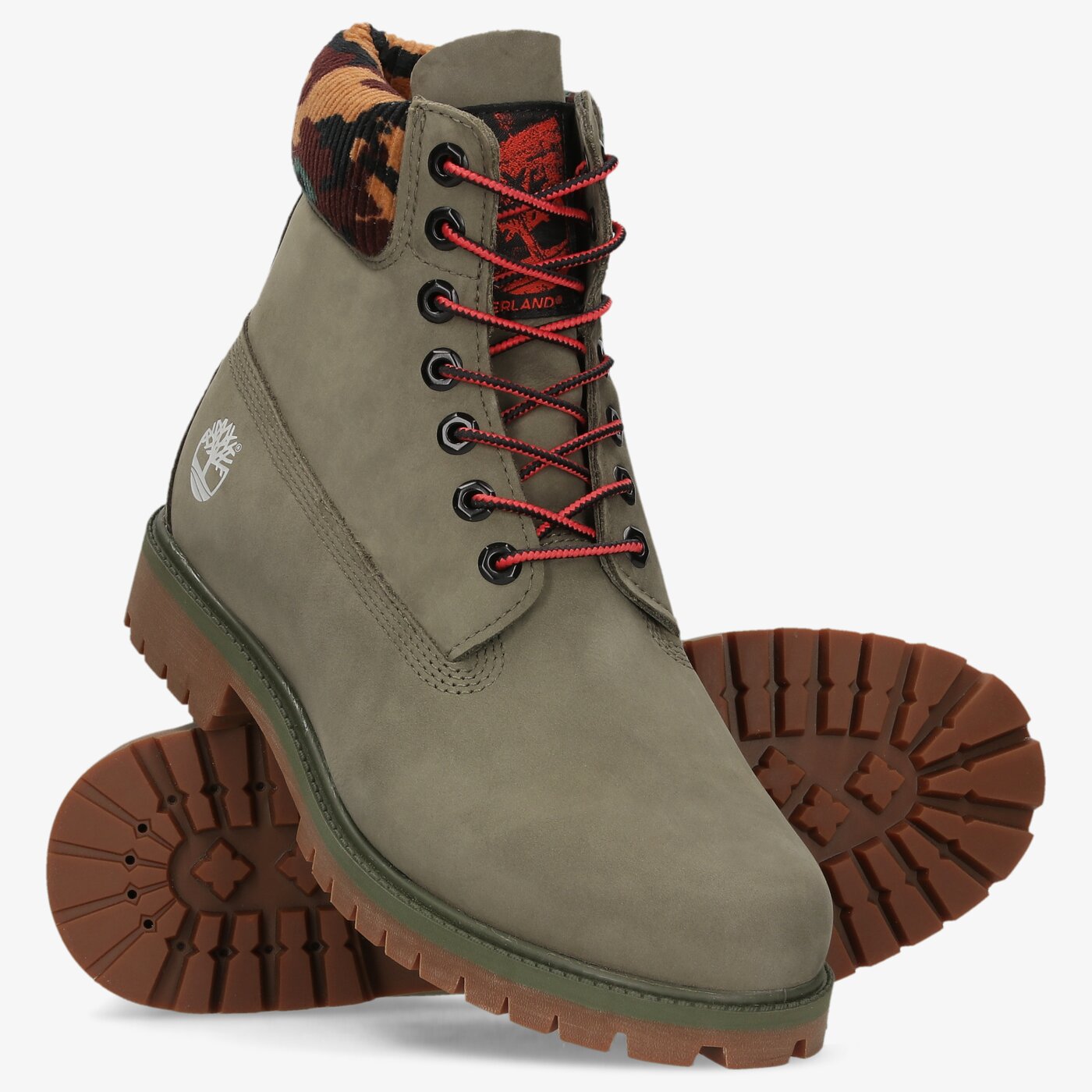 Męskie buty za kostkę TIMBERLAND 6" PREM RUBBER CUP BT tb0a2kc5a581 kolor khaki