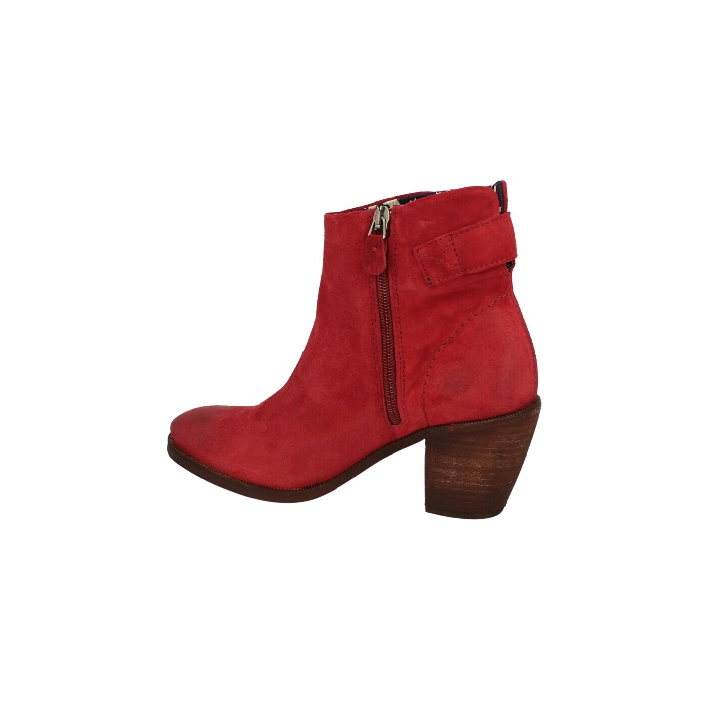 Damskie botki / sztyblety TOMMY HILFIGER IVY 2B  en56816154660 kolor czerwony