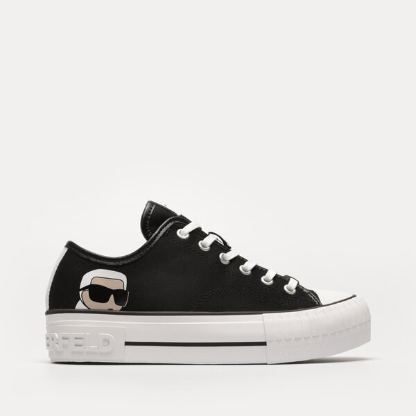 Damskie trampki KARL LAGERFELD KAMPUS MAX KARL NFT LO LACE  kl60410n900 kolor czarny