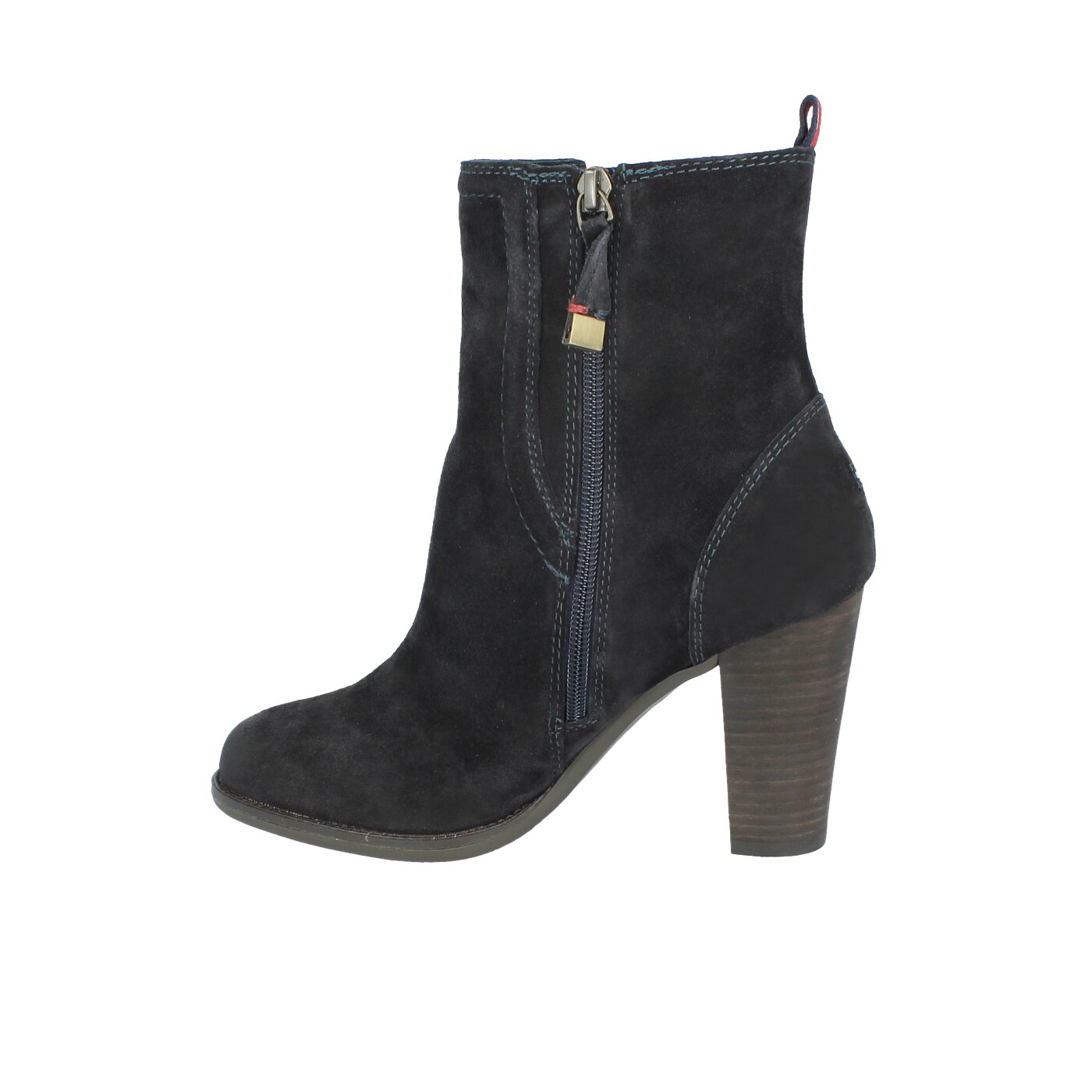 Damskie kozaki TOMMY HILFIGER KALINA 6 B  fw56816036403 kolor granatowy