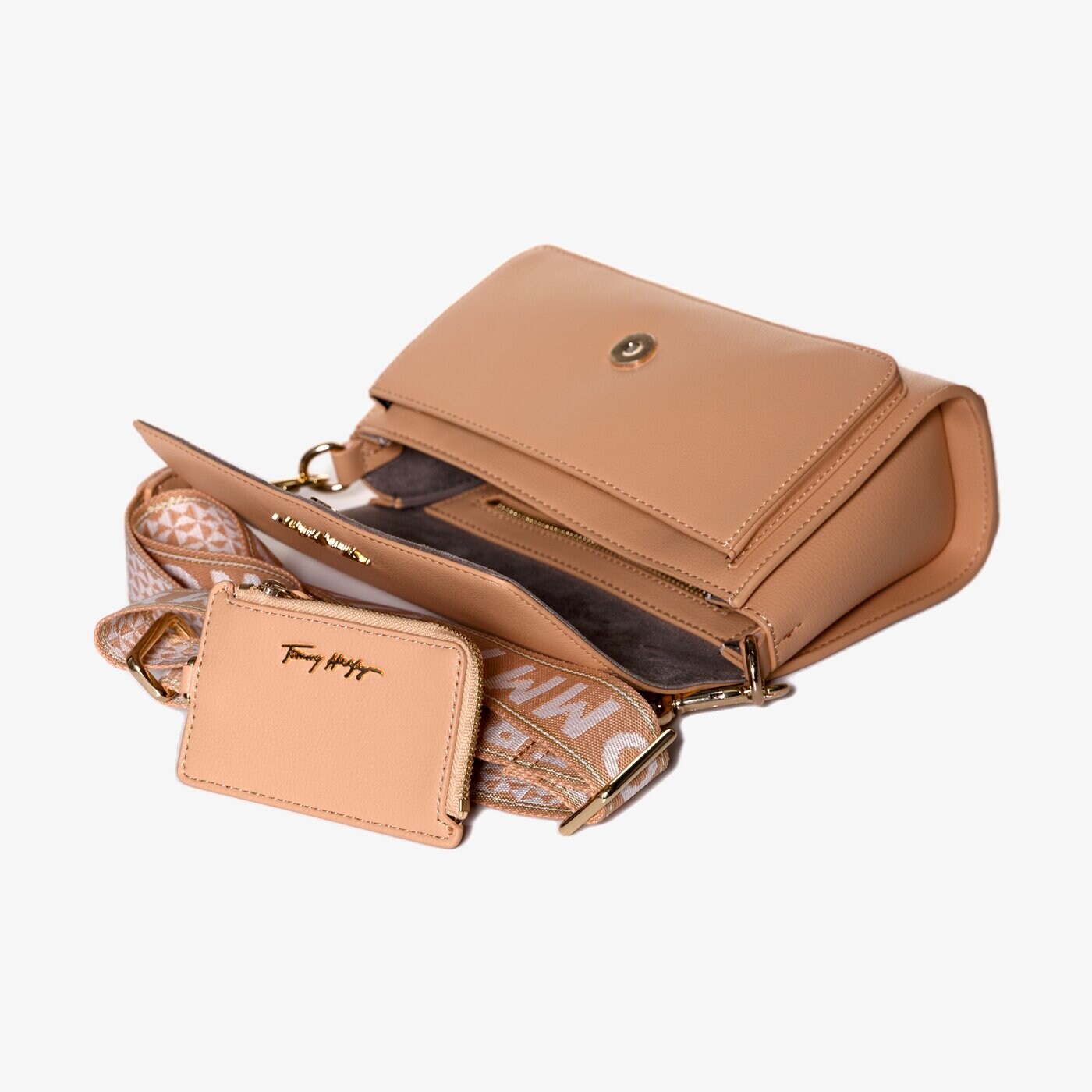 Damska torebka TOMMY HILFIGER TOREBKA TOMMY JOY CROSSOVER aw0aw11362abr kolor beżowy