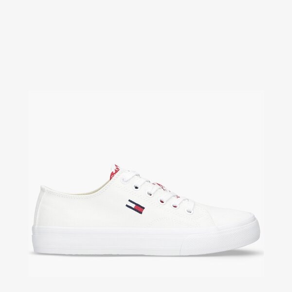 Damskie trampki TOMMY HILFIGER TOMMY JEANS LOWCUT VULC en0en01417ybr kolor biały
