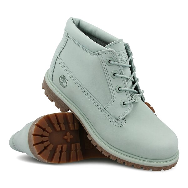 Damskie trapery TIMBERLAND NELLIE CHUKKA DOUBLE a1hfn kolor zielony