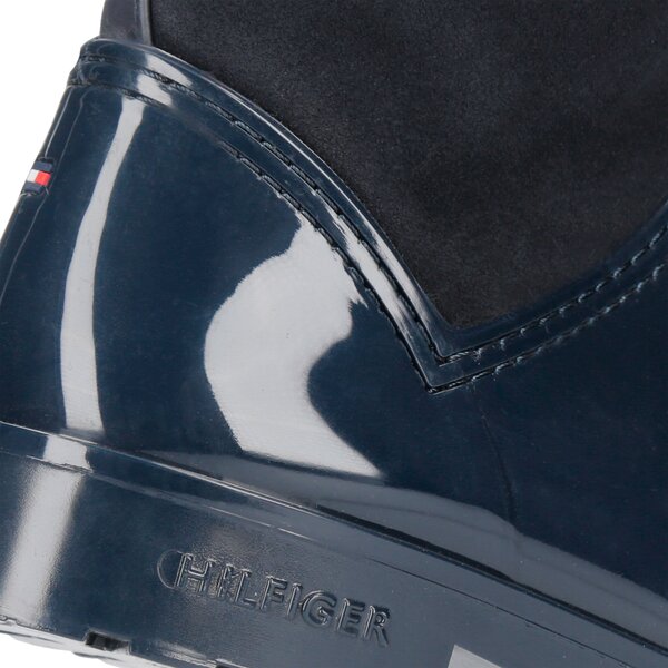 Damskie kalosze (buty gumowe) TOMMY HILFIGER OXFORD 9RW fw0fw01972403 kolor granatowy