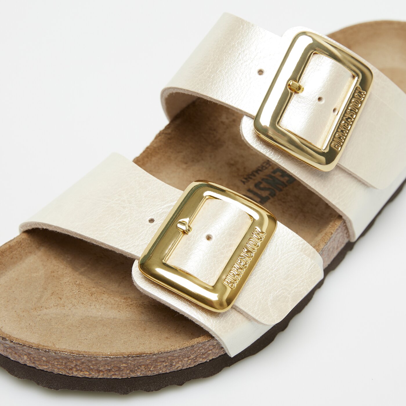 Damskie klapki BIRKENSTOCK SYDNEY CB BF GRACEFUL PEARL WHITE 1029492 kolor biały