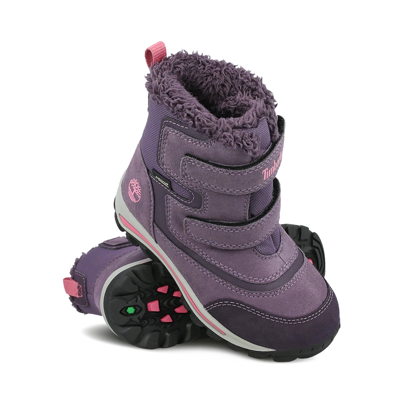 Dziecięce buty outdoor / trekkingowe TIMBERLAND CHILLBERG 2-STRAP GTX a1lf9 kolor fioletowy