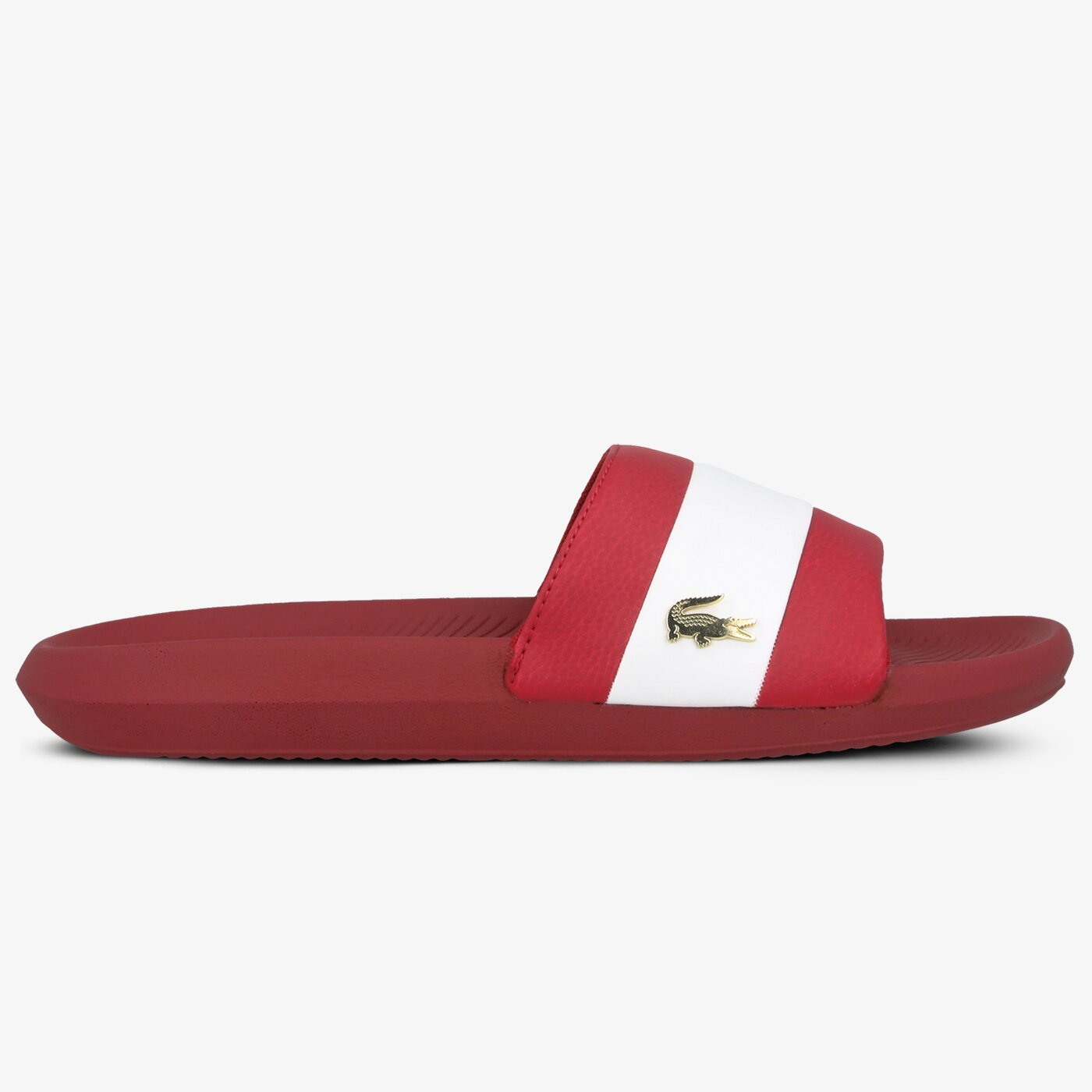 Męskie klapki LACOSTE CROCO SLIDE 120 3 US CMA 739cma006117k kolor czerwony