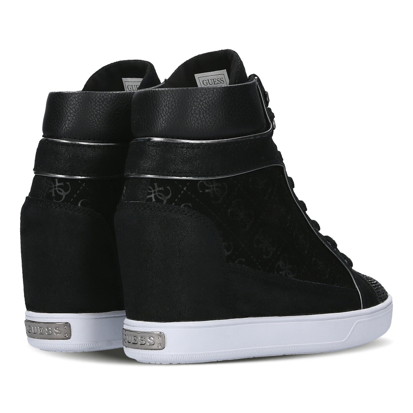 Damskie sneakersy (buty) GUESS FURR flfur4sup12blk kolor czarny