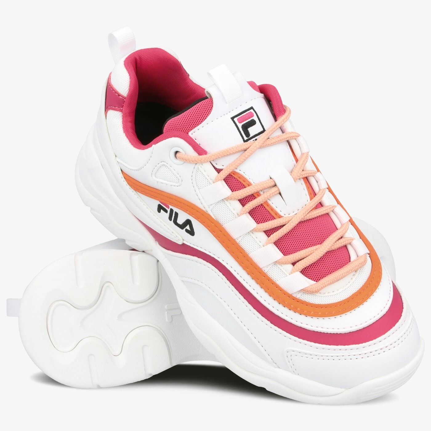 Damskie sneakersy (buty) FILA RAY CB LOW WMN 101076491h kolor biały