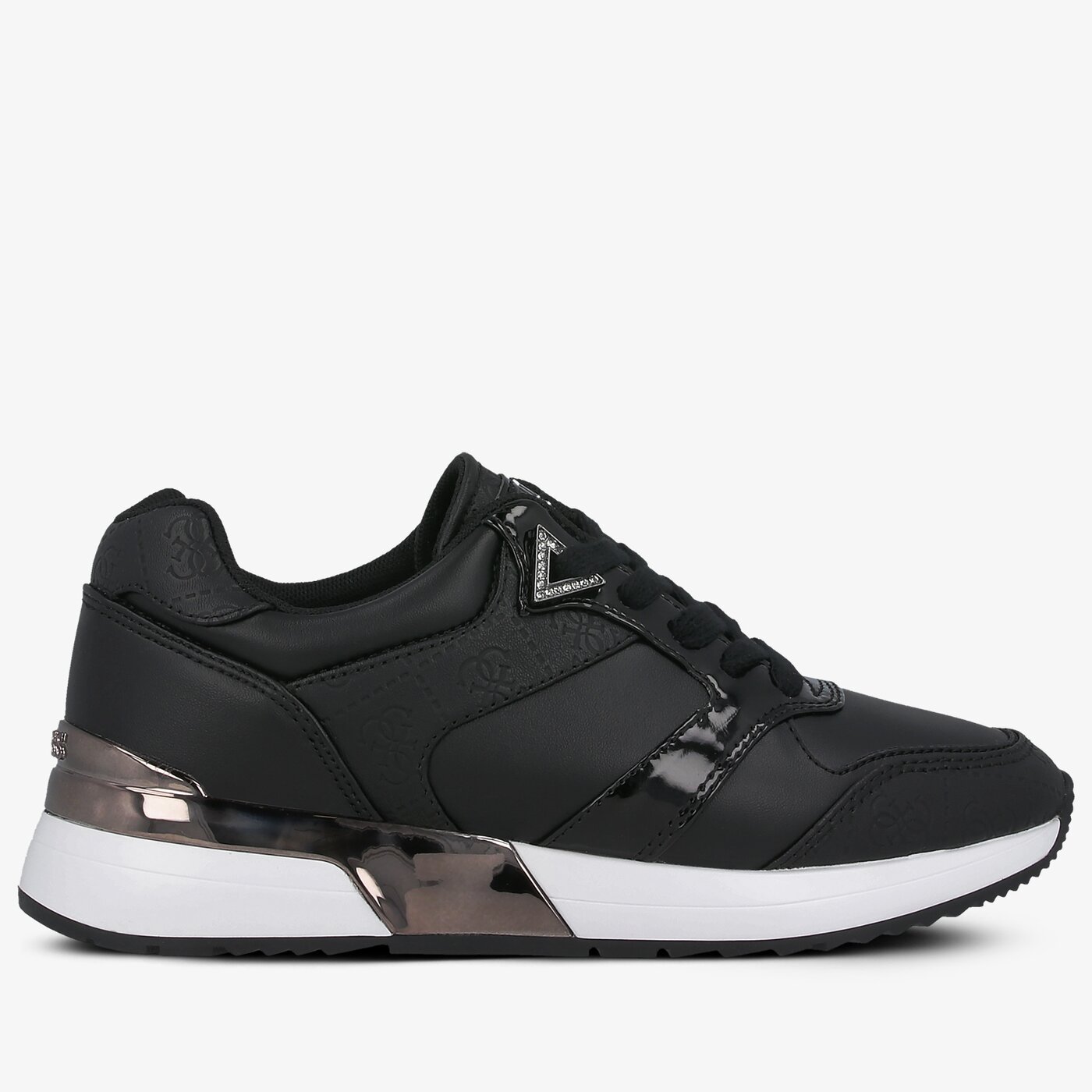 Damskie sneakersy (buty) GUESS MOTIV fl7mov ell12black kolor czarny