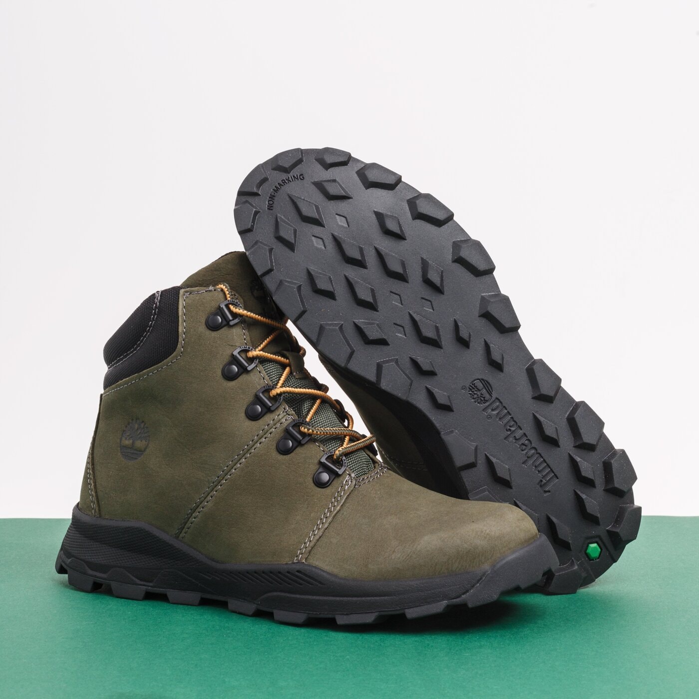 Dziecięce buty outdoor / trekkingowe TIMBERLAND BROOKLYN HIKER tb0a28jza581 kolor zielony