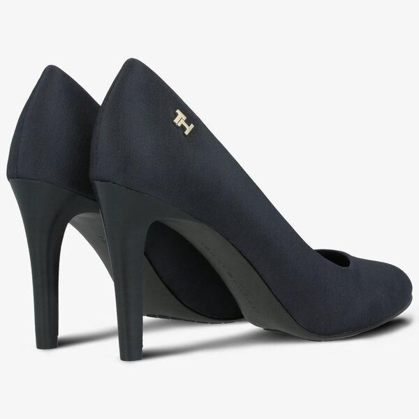Damskie szpilki / czółenka TOMMY HILFIGER ESSENTIAL TEXTILE PUMP fw0fw04544cki kolor granatowy