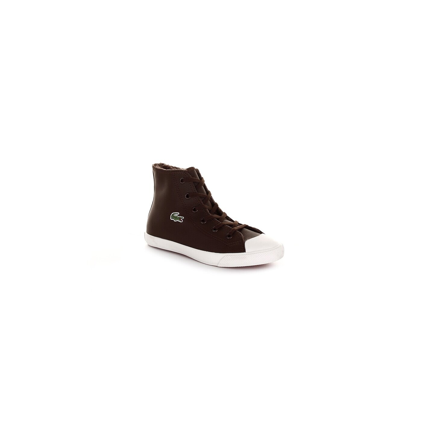 Dziecięce trampki LACOSTE L27 MID CI  724spc43111w7 kolor brązowy