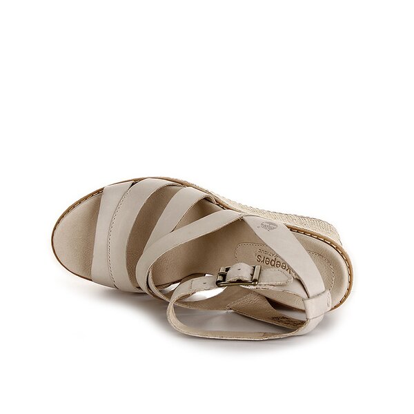 Damskie sandały TIMBERLAND EK DANFORTH LEATHER WRAPPED SANDAL JUTE 3950r kolor beżowy